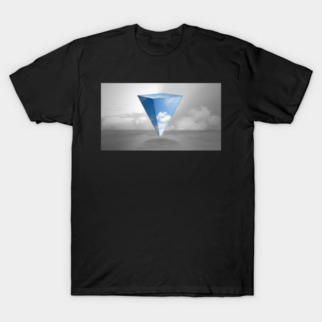 Blue Clouds Prism T-Shirt by MajorCompany